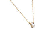 Load image into Gallery viewer, Oval Solitaire Necklace