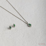Load image into Gallery viewer, Emerald Empress Set Necklace