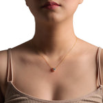 Load image into Gallery viewer, Golden Heart Solitaire Necklace
