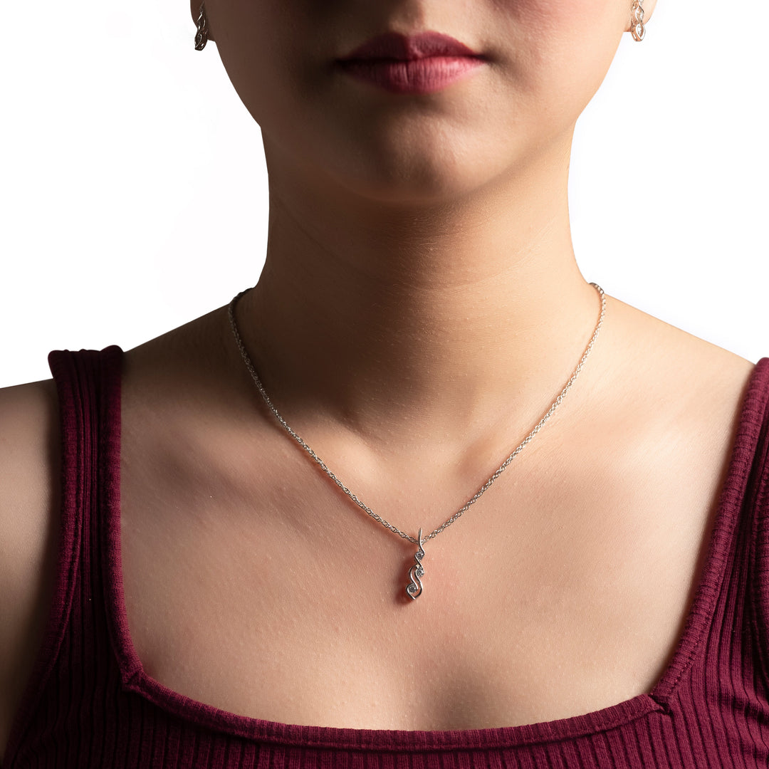 Serenity Twist Pendant Necklace