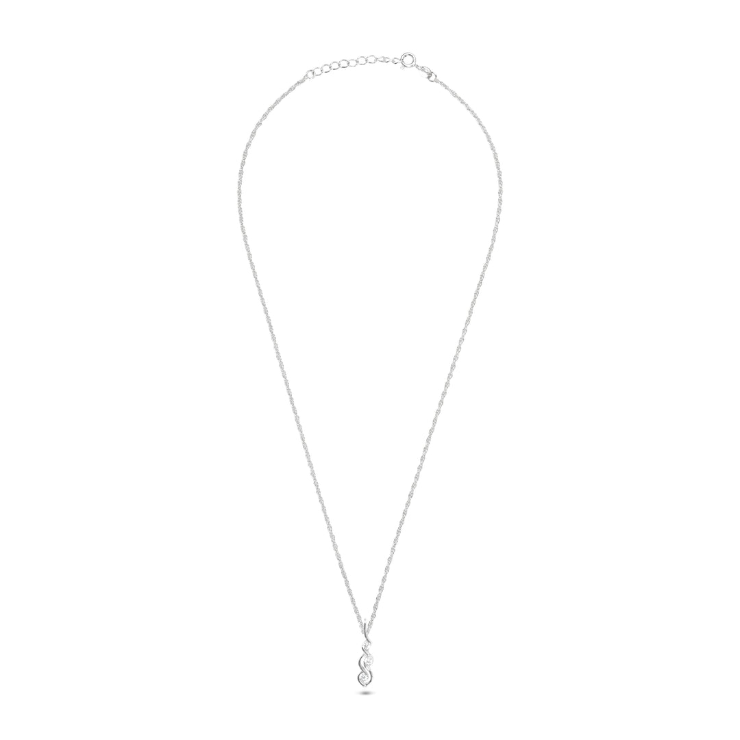 Serenity Twist Pendant Necklace