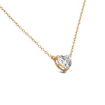 Load image into Gallery viewer, Golden Heart Solitaire Necklace
