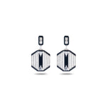 Load image into Gallery viewer, Noir Deco Drop Earrings
