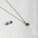 Load image into Gallery viewer, Midnight Halo Set Ncklace
