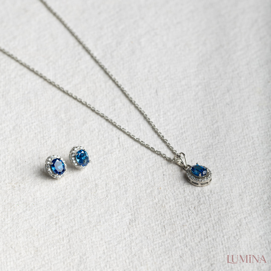 Midnight Halo Set Ncklace