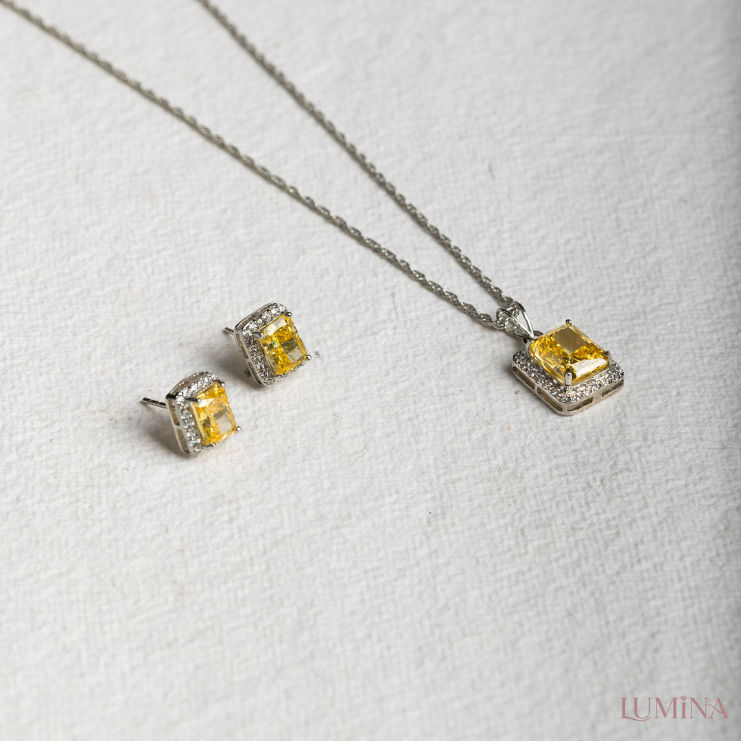 Sunlit Spark Set Necklace